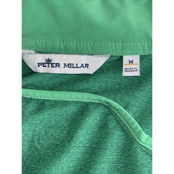 Peter Millar Green Sleeveless Vest Women's Medium Summer Golf Top Full Front Zip - Picture 6 of 9